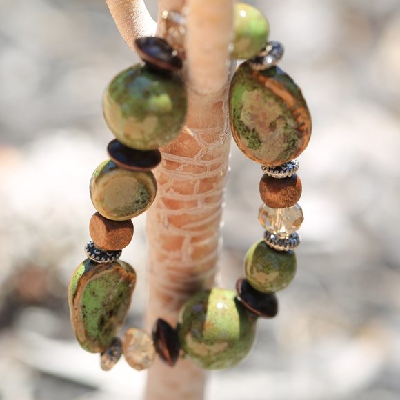 Earth Tone Colors Bracelet - Picture 1 of 8